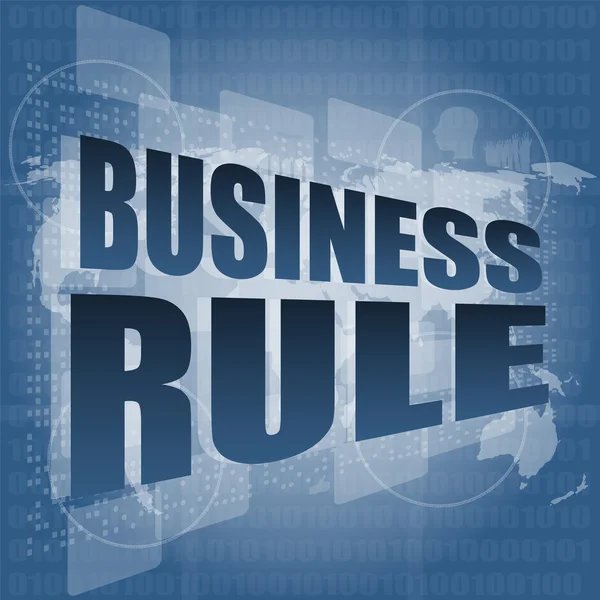 Business rule interface hi technology — Stock Photo, Image