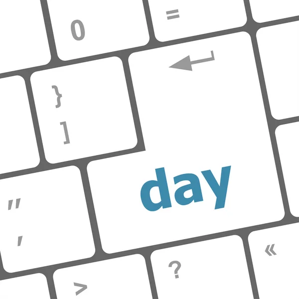 Day button on computer pc keyboard key — Stock Photo, Image