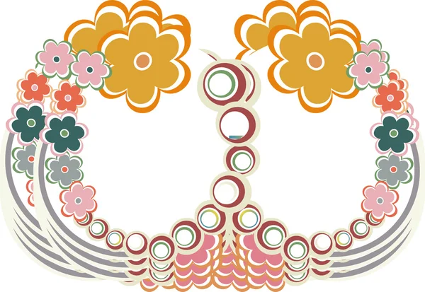 Арт-винтажный цветочный бесшовный фон — стоковое фото