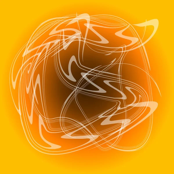 Abstrato fumaça branca sobre fundo laranja — Fotografia de Stock