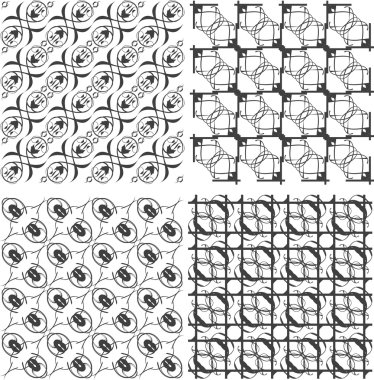 Dikişsiz desen seti