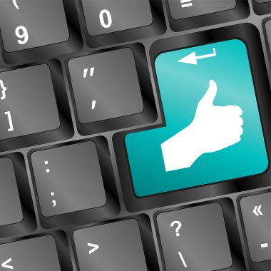 el gibi klavye mavi düğme Tarih