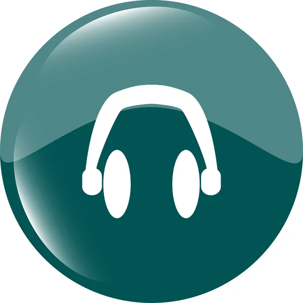 Modern headphone buttons web icon — Stock Photo, Image