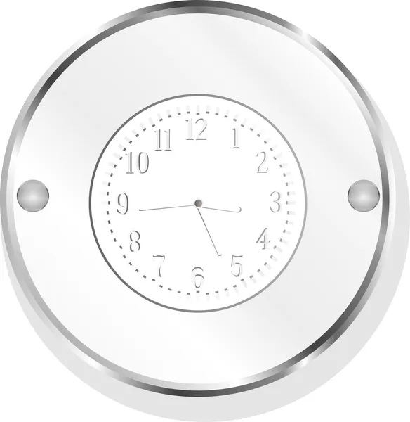 Diseño de icono de reloj metálico — Foto de Stock