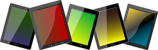 Set van tablet pc-computers — Stockfoto