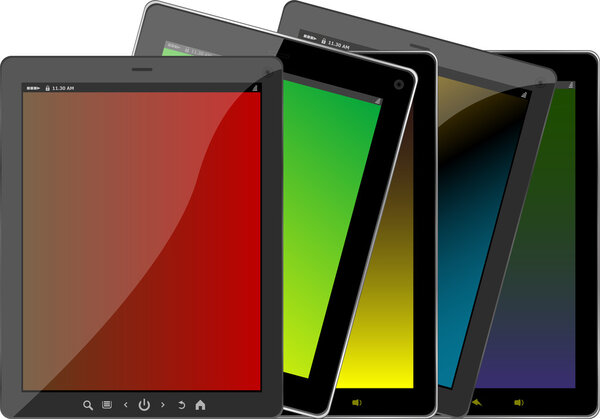 Set of tablet computers