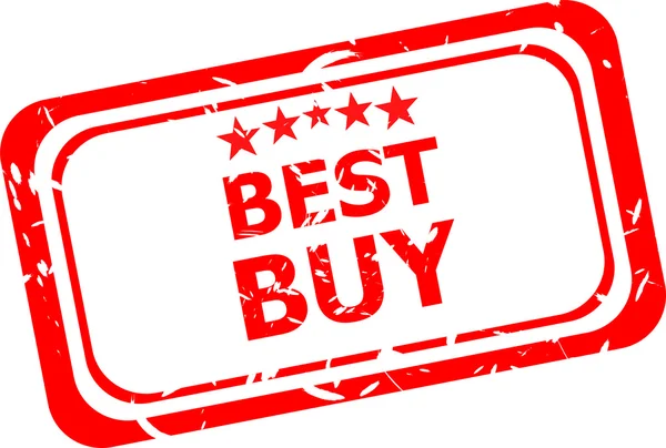 Best Buy Best buy rode rubberen stempel — Stockfoto