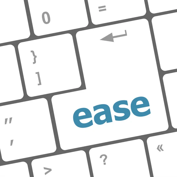 Easy word on keyboard key, notebook computer button — Stock Photo, Image