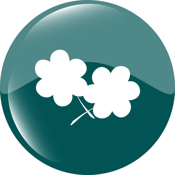Flower app web glossy icon button — Stock Photo, Image