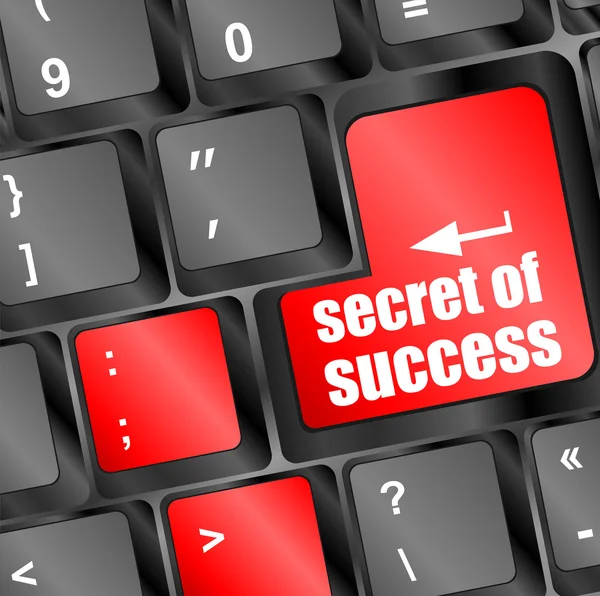 Secret of success button on computer keyboard key — Stock Photo, Image