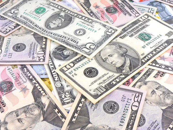 เงิน ดอลลาร์พื้นหลัง — ภาพถ่ายสต็อก
