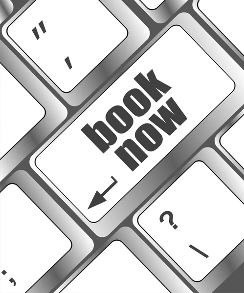 Book now button on keyboard — Stock Photo, Image