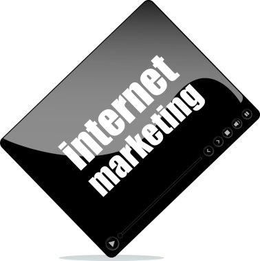internet pazarlama kelime ile web için video kitle iletişim araçları oyuncu