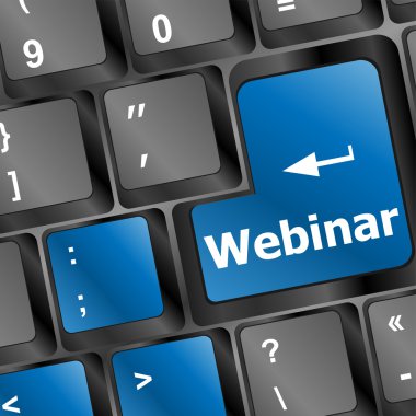 bilgisayar klavye tuşu düğmesini Webinar