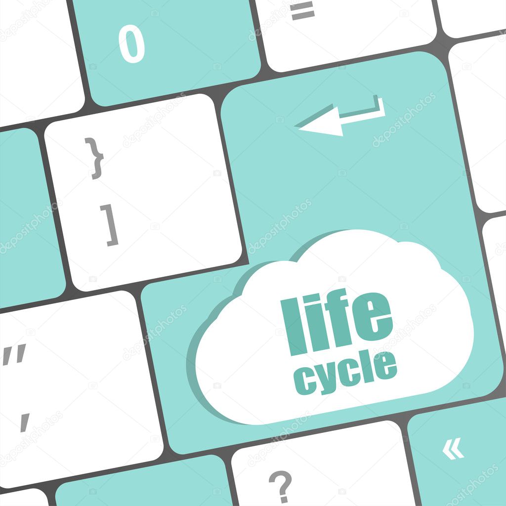 life cycle on laptop keyboard key
