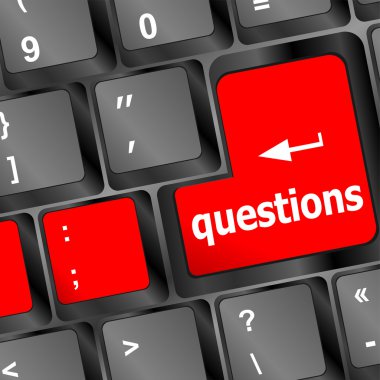 bilgisayar klavye butonuna qurestion