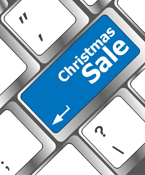 Natale vendita sul tasto tasto tastiera del computer — Foto Stock