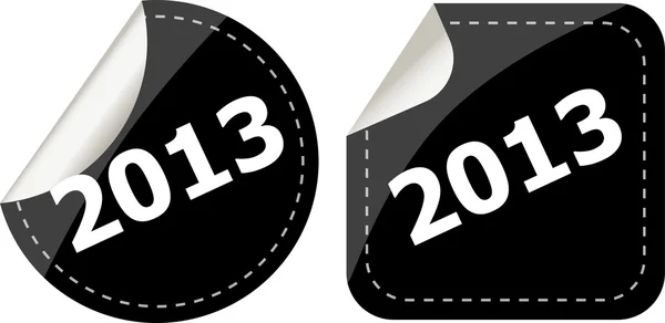 2013 Étiquettes, autocollants, pointeurs, étiquettes pour votre page (web) — Photo