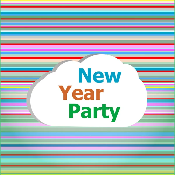 Seamless abstract pattern background with new year party words — Stock Photo, Image