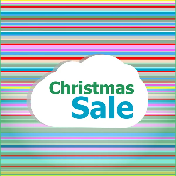 Holidays concept: pattern background with christmas sale words — Stock Photo, Image