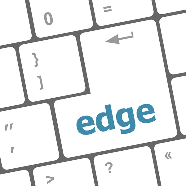 Keyboard key with edge button — Stock Photo, Image