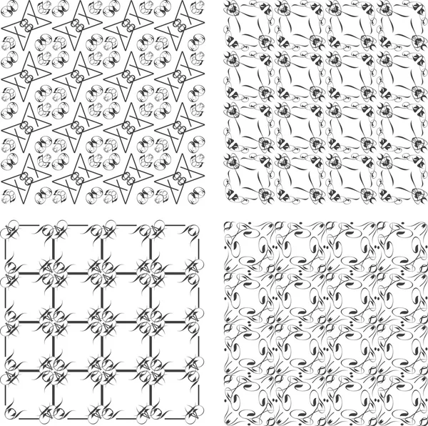 Seamless patterns set — Stock Photo, Image