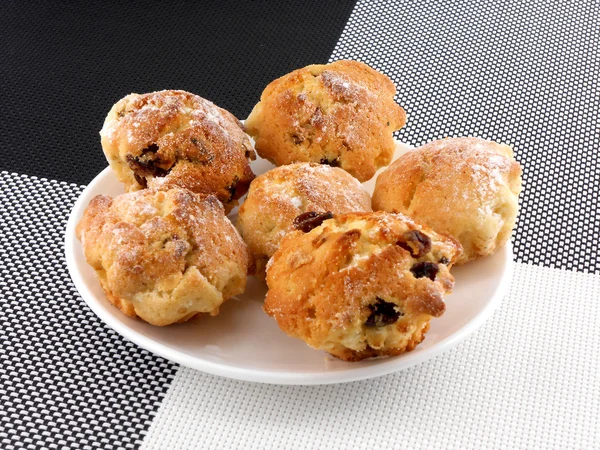 Cookies on a white plate — Stock Photo, Image