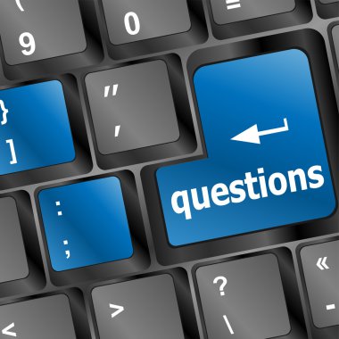 bilgisayar klavye butonuna qurestion