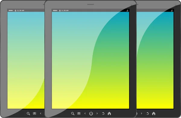 Ensemble de tablettes couleur PC — Photo