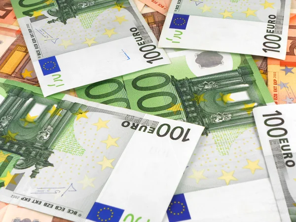 Achtergrond van een honderd euro bankbiljetten — Stockfoto