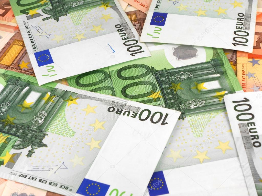 Background from a one hundred euro banknotes