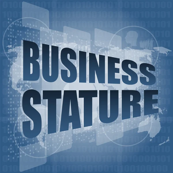 Business stature interface hi technology — Stock Photo, Image