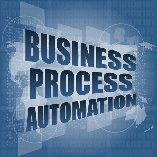 Interfaz de automatización de procesos de negocio alta tecnología — Foto de Stock