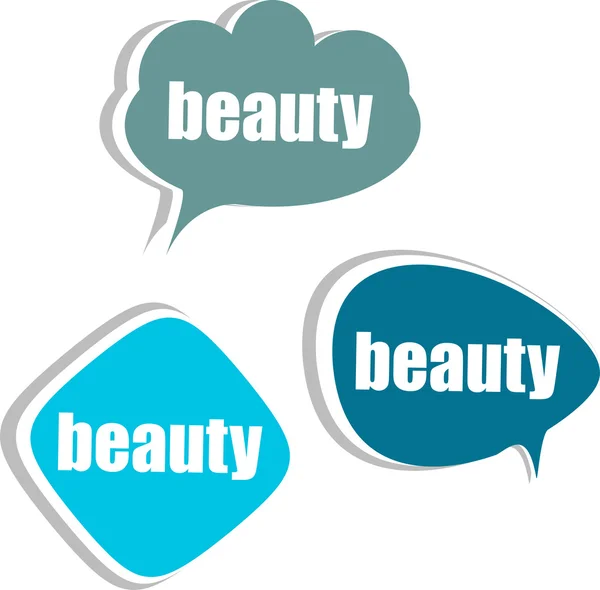 Beauty. Set of stickers, labels, tags. Template for infographics — Stock Photo, Image