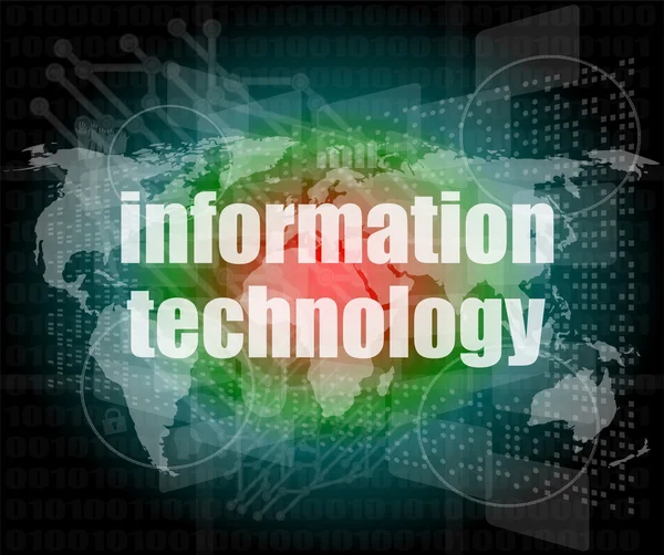 Achtergrond van het concept van digitale informatietechnologie — Stockfoto