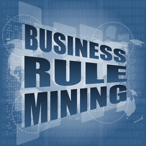 Üzleti szabály bányászati felület Szia technológia — Stock Fotó