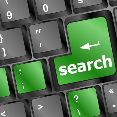 Internet arama kavramı ile arama bilgisayar klavye düğme