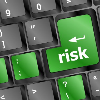 risk düğme üstünde belgili tanımlık klavye