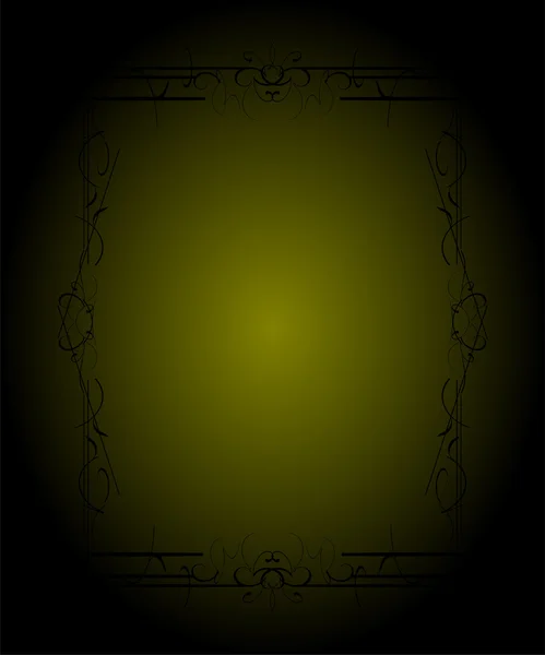 Luxury gold pattern ornament borders of black background — Stock Photo, Image
