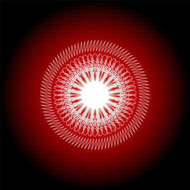 kırmızı dekoratif tasarım sertifikası elemanları. Guilloche Desenleri ayarlandı