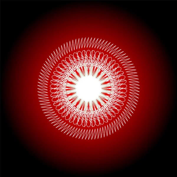 Röda dekorativa designcertifikat element. guillocherade mönster som — Stockfoto