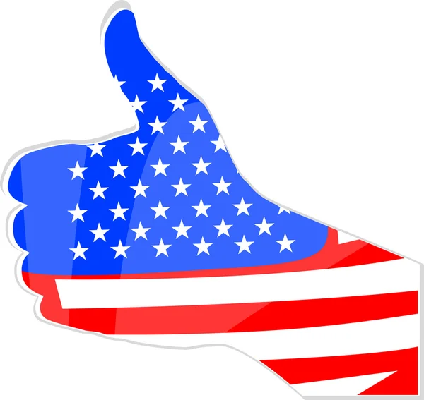 Abstrakt som hand USA flagga — Stockfoto