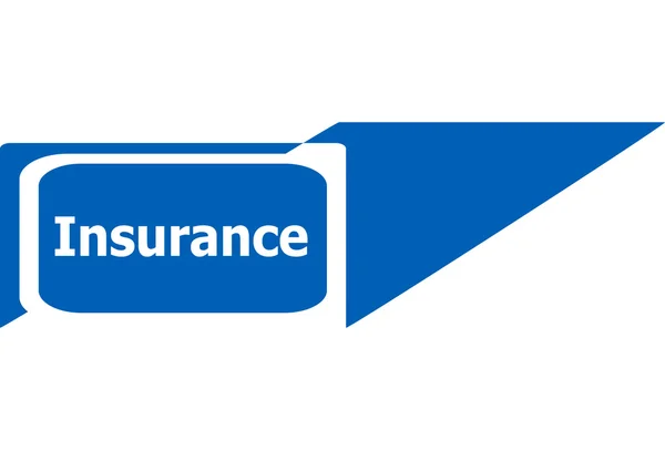 Försäkrings sign web ikonen knapp, affärsidé — Stockfoto