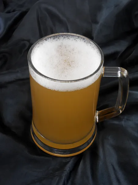 Glass of light beer — Stock Photo, Image