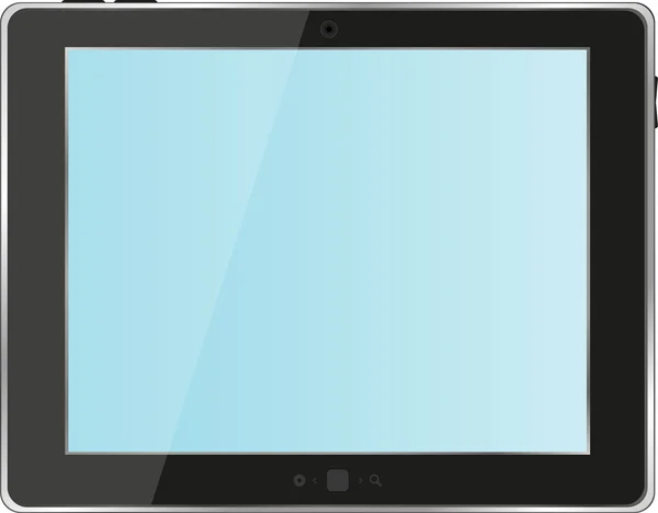 Zwarte abstracte tablet pc op witte achtergrond — Stockfoto