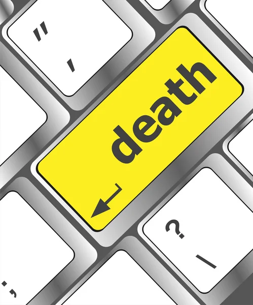 Tastatur mit Todeswort-Taste — Stockfoto