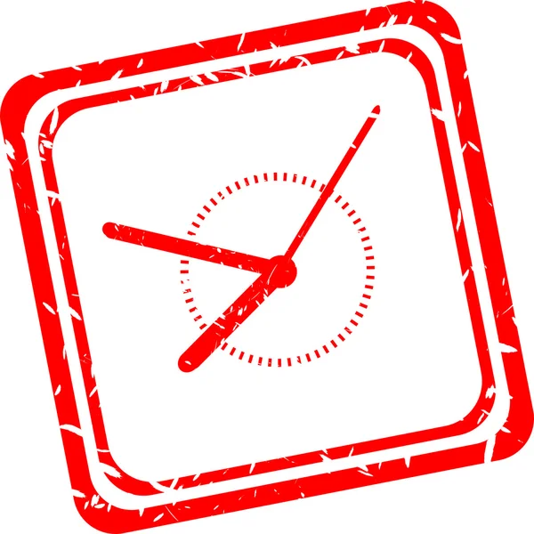 Alarm clock sign icon. Wake up alarm symbol. red stamp — Stock Photo, Image