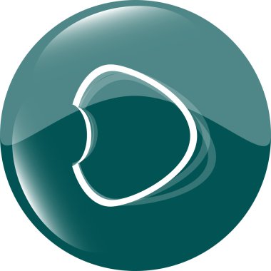 Beyaz üzerine izole edilmiş web simgesi üzerindeki konuşma bulutu veya çıkartmaları