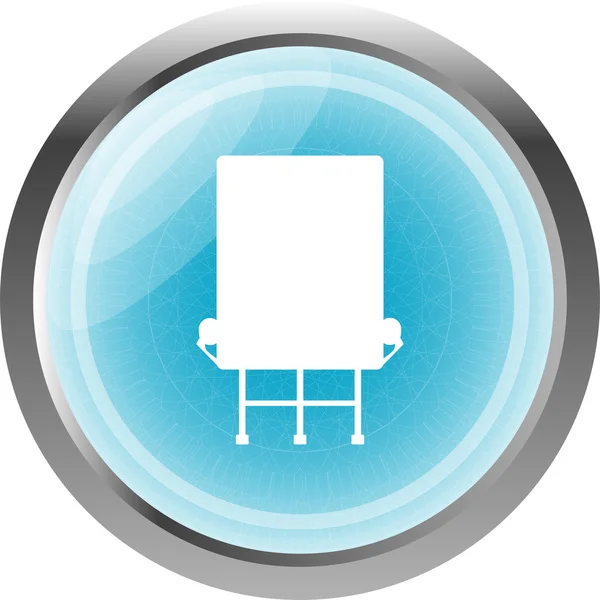 Знак напрямку синя веб-кнопка (icon) ізольована на білому — стокове фото