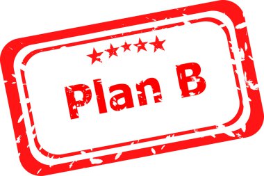 Grunge lastik damgası ile word plan b
